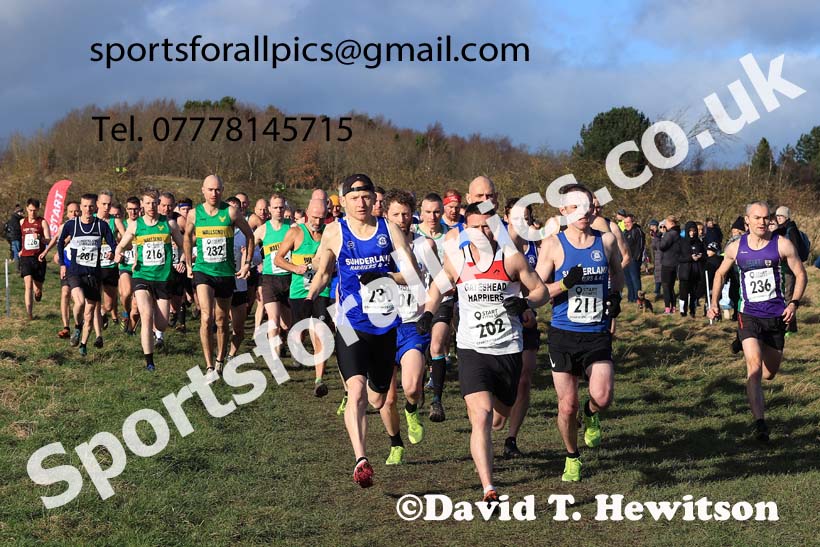 Mens 35 to 64, 2024 NEMAA Cross Country Champs., Wallsend. Photo: David T. Hewitson/Sports for All Pics